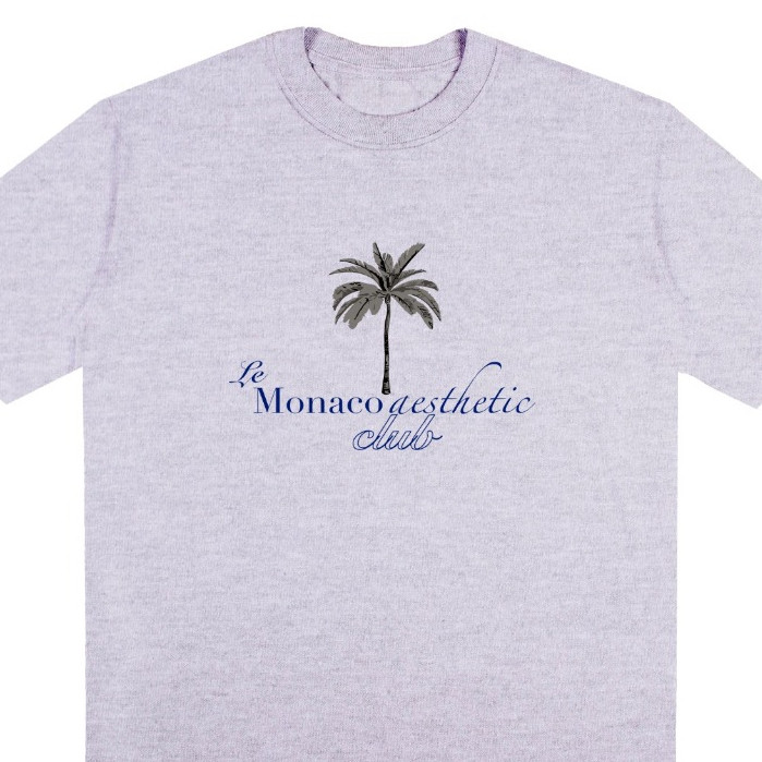[Camiseta Premium em Algodão Puro]SISI Camiseta Oversized Feminina 100% Algodão Le Monaco cropped estampado