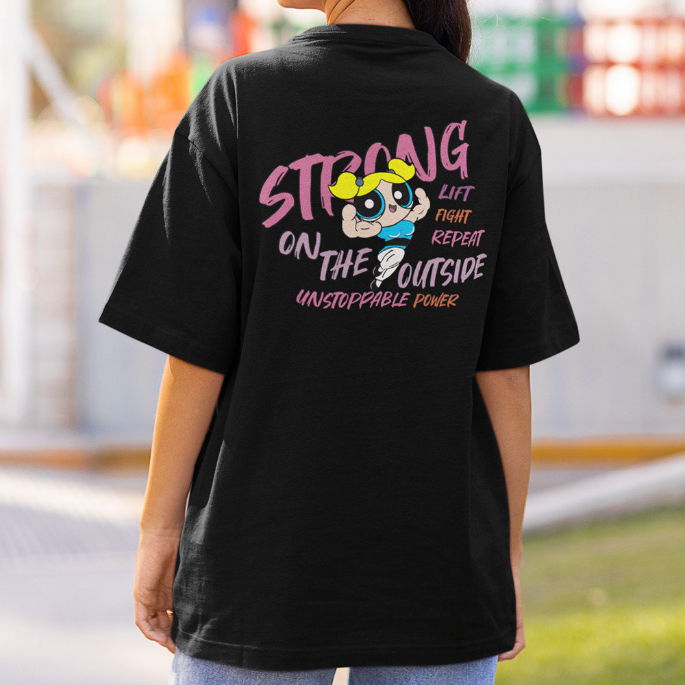 Camiseta Lindinha Maromba Look De Treino Camisa Desenho Meninas Super Poderosas Algodão