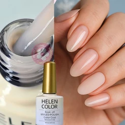 Esmalte em Gel renda off white Helen Color Soak Off 10ml camuflagem natural