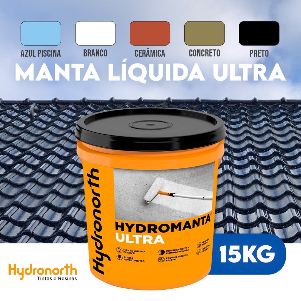 Manta Liquida Ultra Emborrachada Flexivel Para Lajes Telhas Parede Piscina - Bal