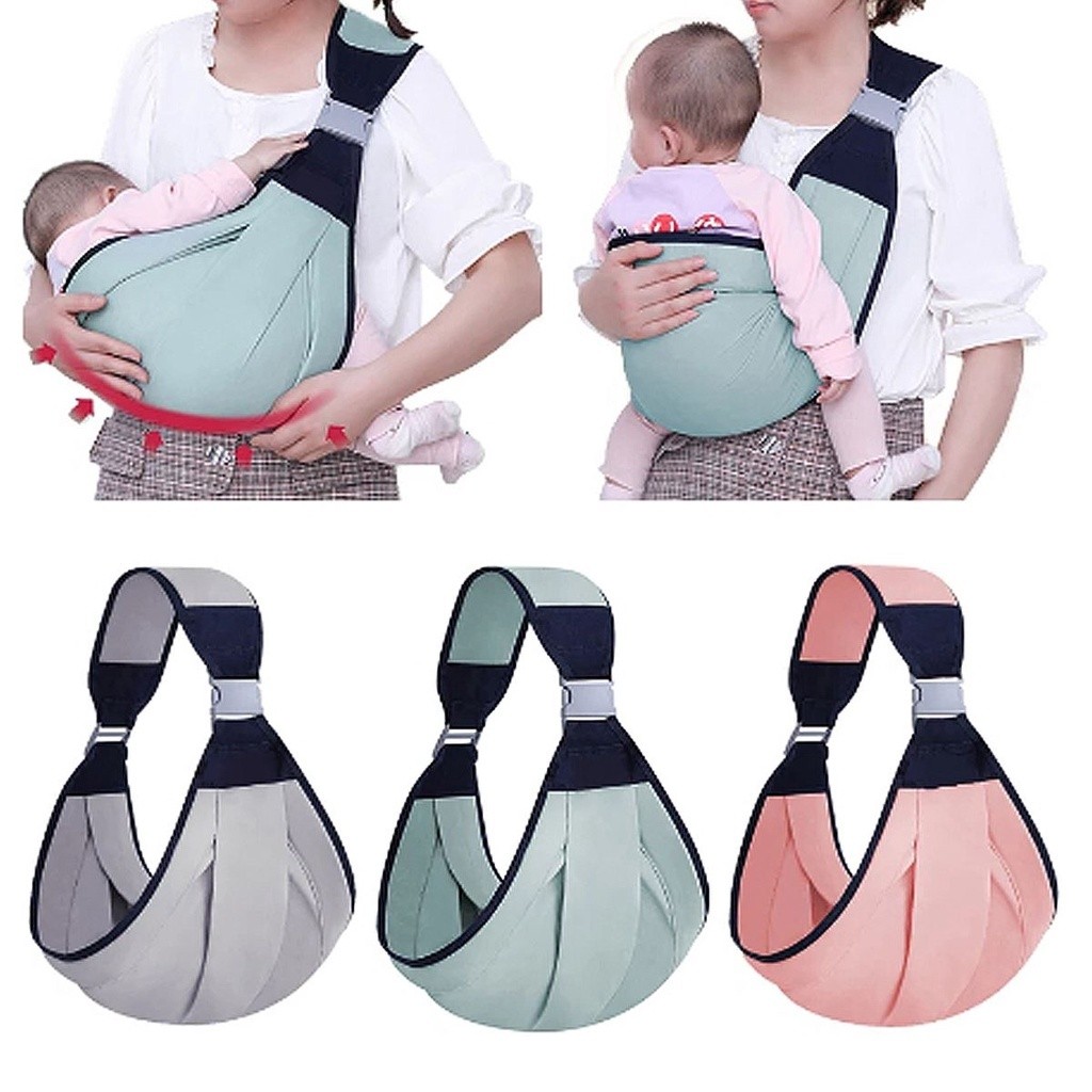 Canguru Bebê Sling Carregador Criança Lateral Maternidade Suporte Ombro Respirável Dobrável