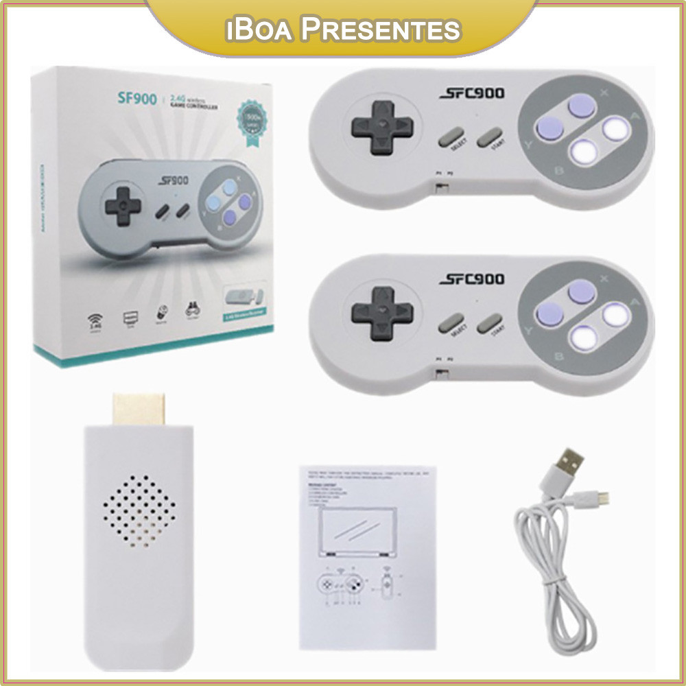 Super Nintendo 2 Controle Sem Fio Vídeo Game +5000 Jogo Hdmi em Oferta na Shopee
