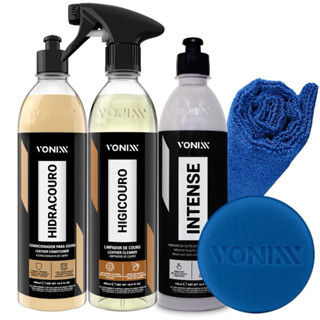 Kit  Hidracouro Hidratante Higicouro Higieniza Bancos Intense Revitalizador De Plasticos Vonixx em Oferta na Shopee