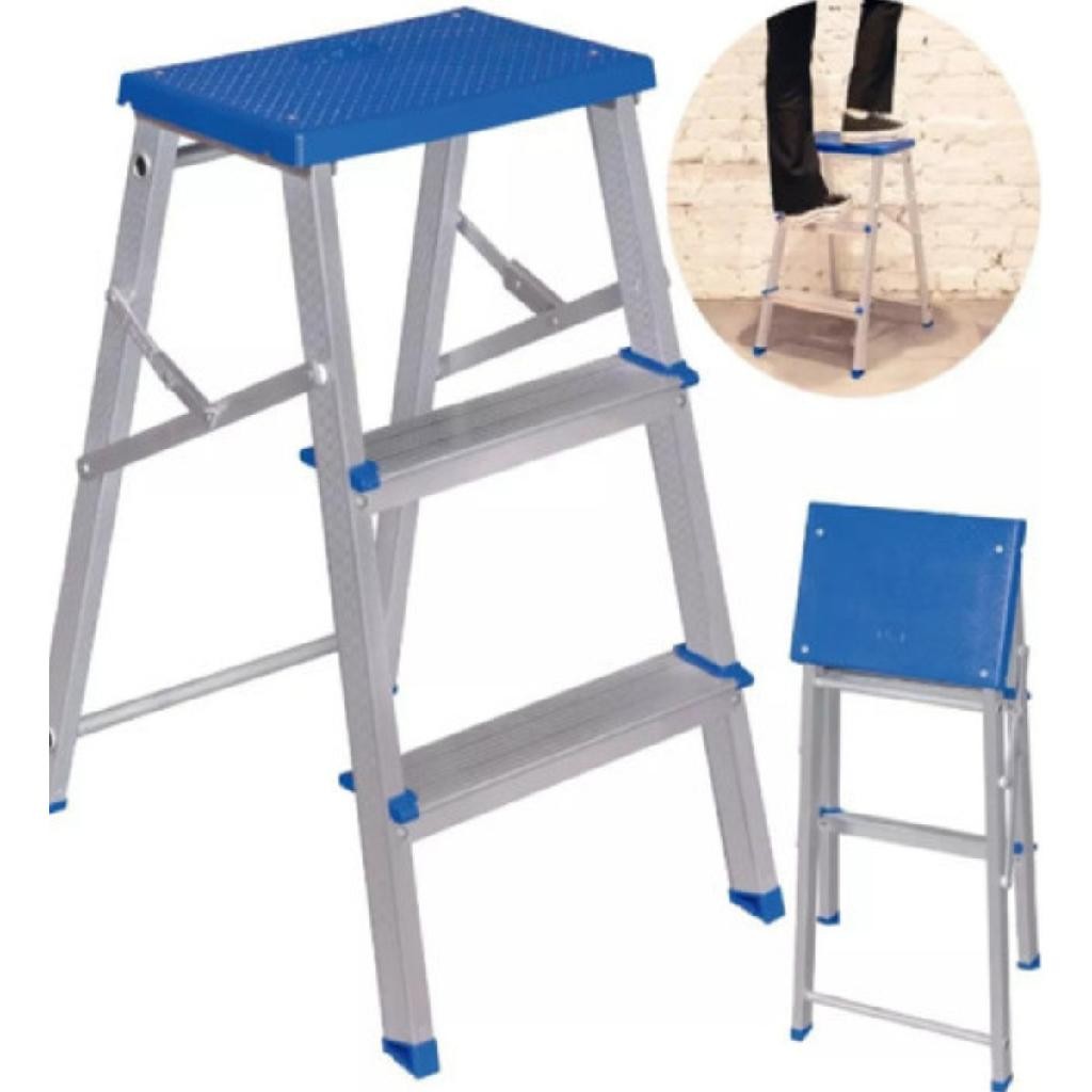 Escada Escadinha Banqueta Alumínio 3 Degraus MOR Resistente Domestica 120 kg em Oferta na Shopee
