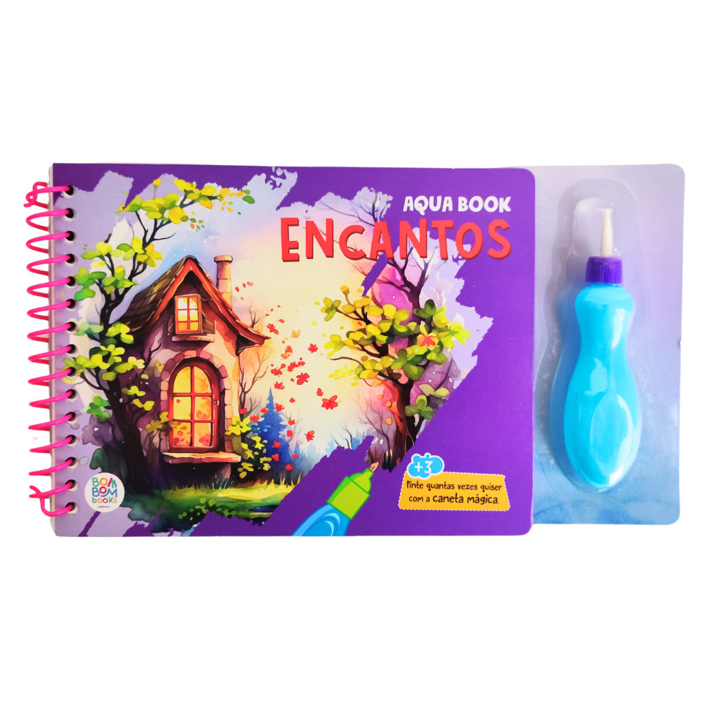 Aquabook: Encantados - Pinte Com Água Com Caneta Mágica em Oferta na Shopee