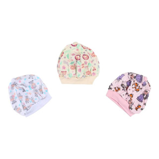 Kit Touca Bebê Chumbinho Estampada - 03 Peças em Oferta na Shopee
