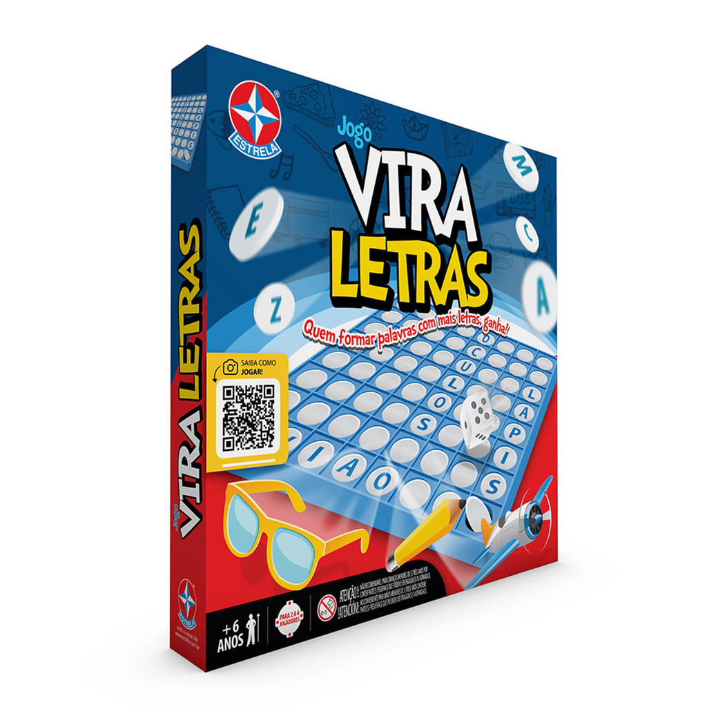 Jogo Vira Letras - Brinquedos Estrela