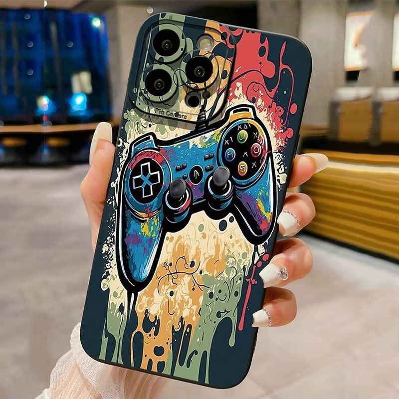 Caso De Controle De Jogo Colorido Para Samsung A06 A16 A15 A55 A35 A54 A05 A26 A34 A36 A14 A56 A52 A53 A23 A51 Capa