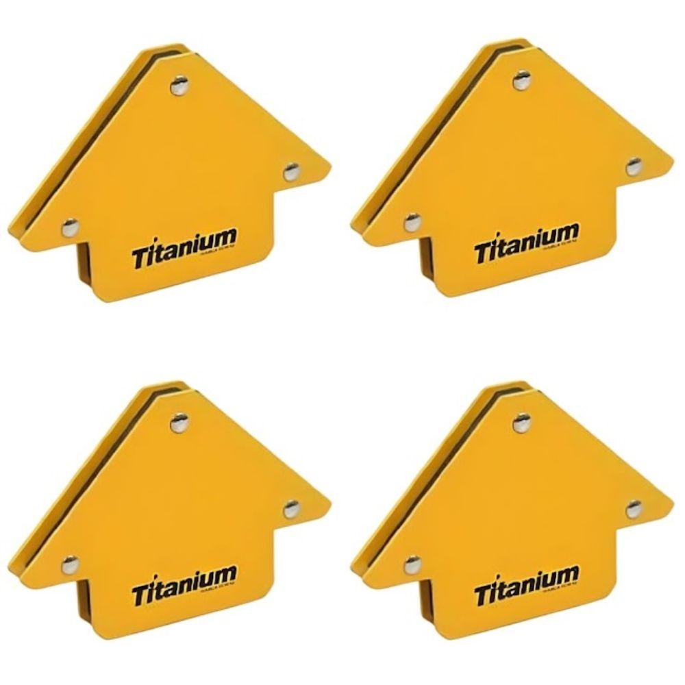 Kit 4 Esquadros Magnéticos 12 Kg Titanium 4325 - Home & Living