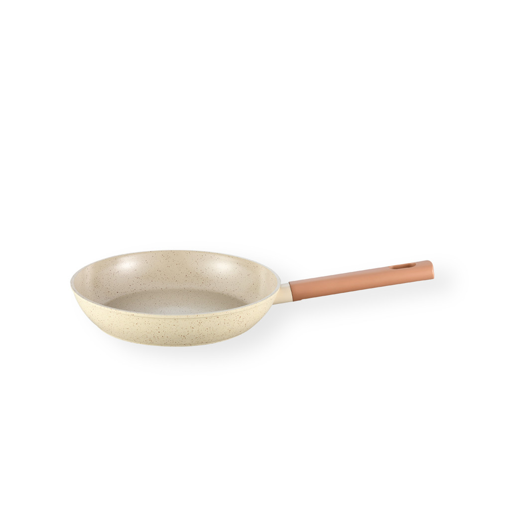Frigideira Antiaderente Ultra Ceramic 20cm Indução Cor Bege Mou Pitaya - Oikos - Home & Living
