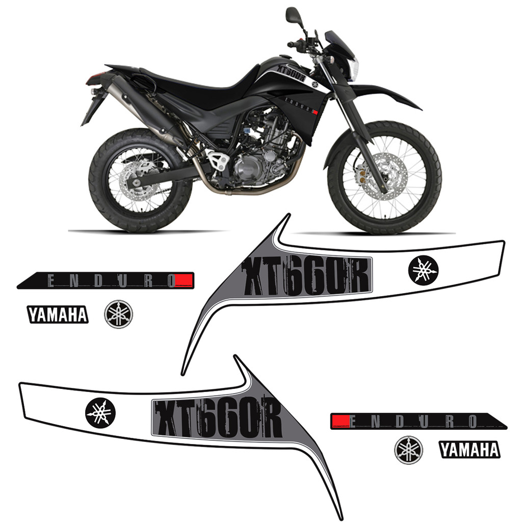 Kit Adesivos Yamaha Xt 660r 2013 + Emblemas Resinados em Oferta na Shopee