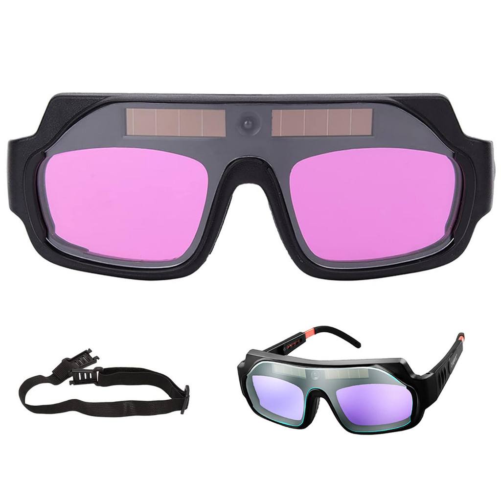 Oculos de Solda Solar Anti Reflexo EPI Escurecimento Automatico UV Haste Regulavel Eletrodo Soldador Segurança
