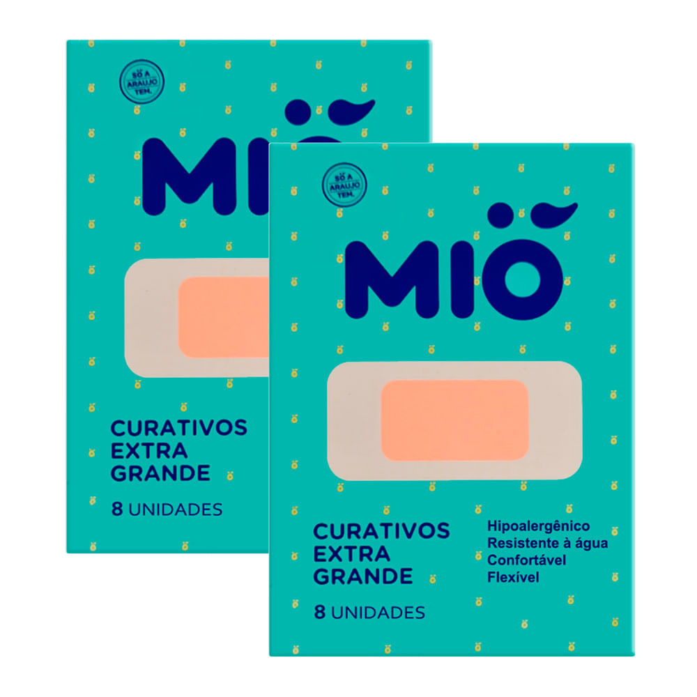 Kit 2 Curativo Mió Extra Grande com 8 Unidades