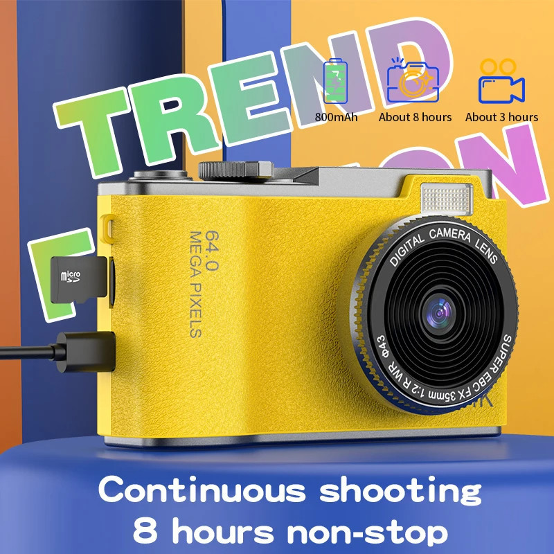 Câmera Digital Compactas Crianças Filmadora 2.4 Polegadas Recarregável Nao Acompanha Cartao Memoria