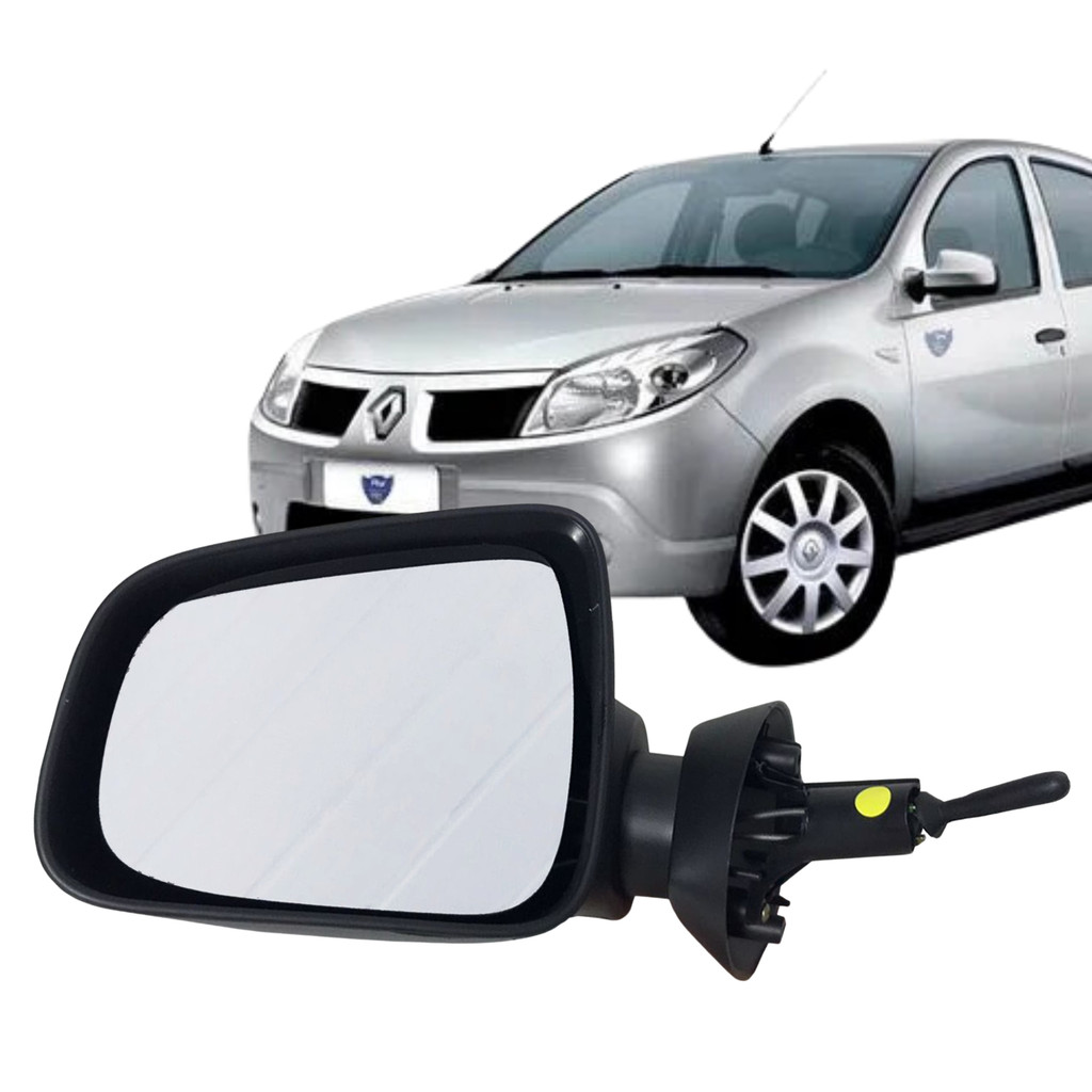 Retrovisor Sandero e Logan Lado Esquerdo Motorista Com Controle em Oferta na Shopee