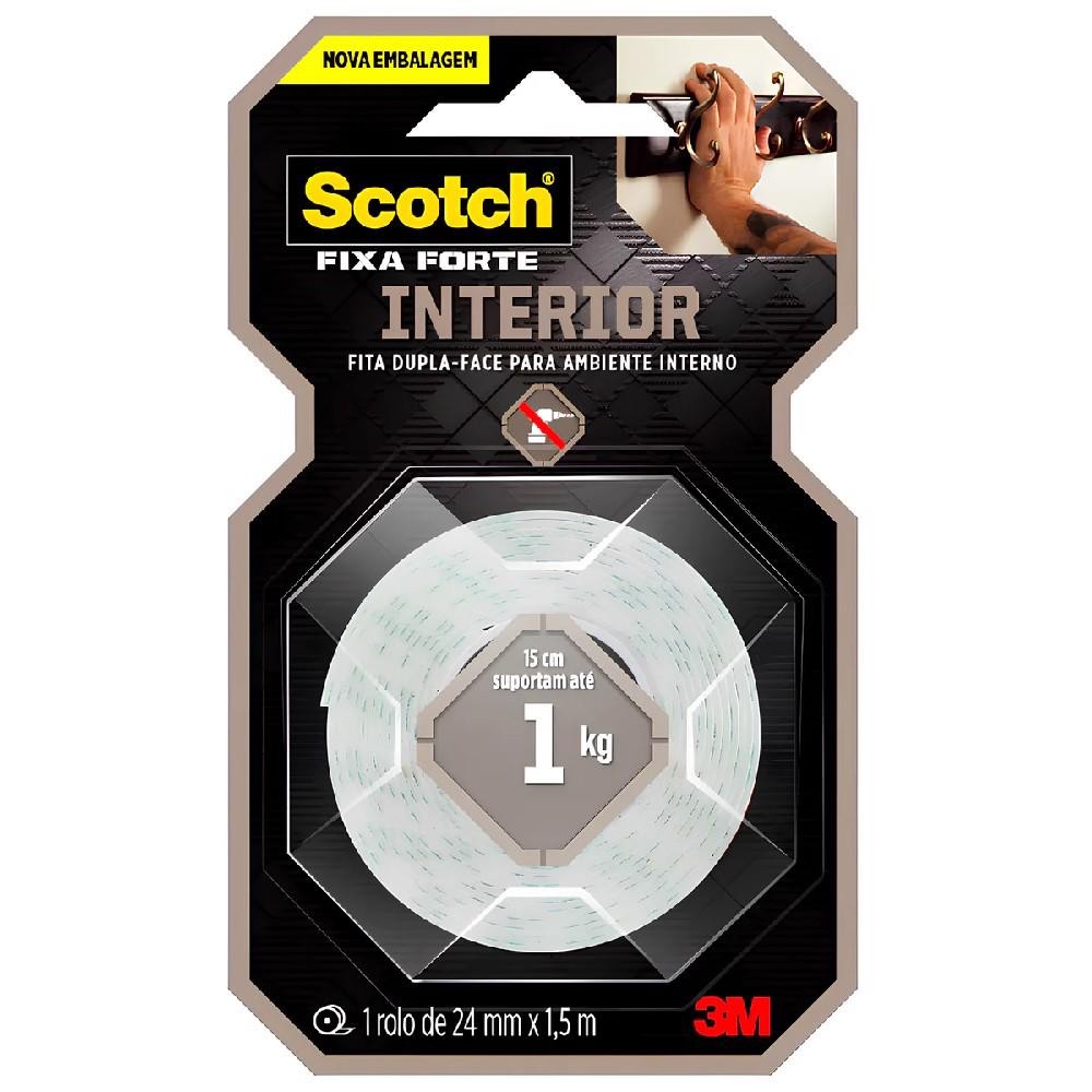 Fita Dupla Face Fixa Forte Espuma 24mm x 1,5m (HB004613186) - 3M