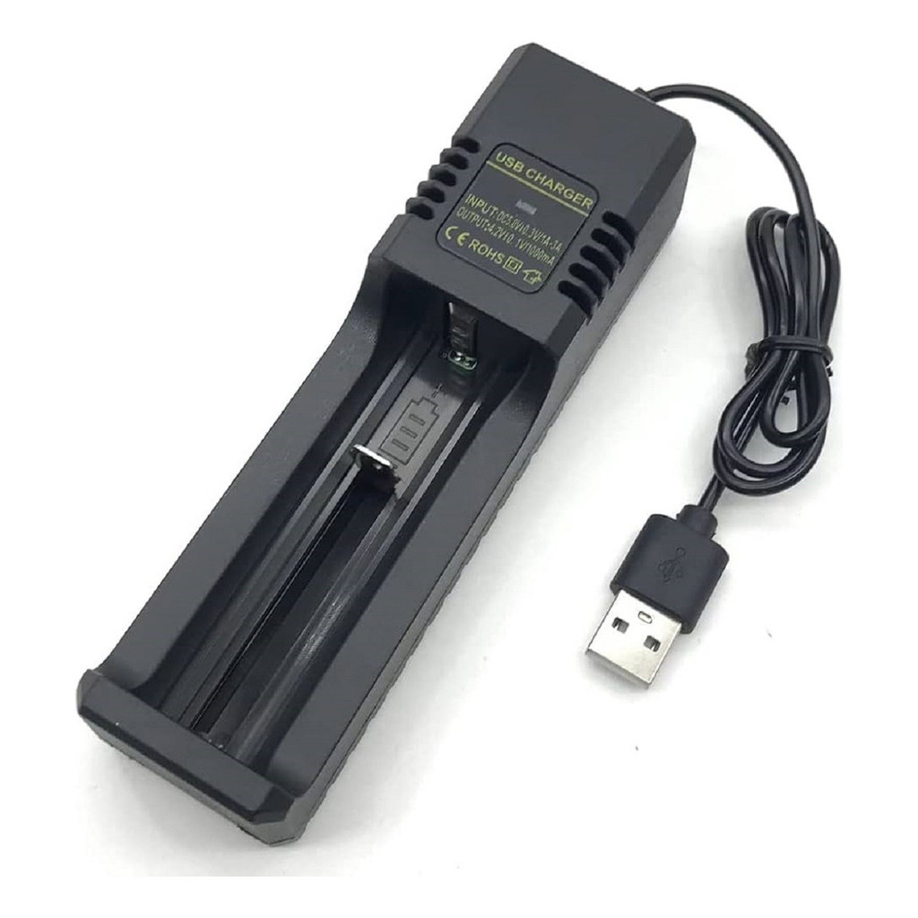 Carregador Usb Pilhas Batería Recarregavel 18650 14500 16340
