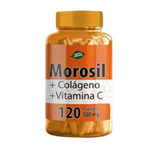 Morosil com colageno hidrolisado e vitamina c - Natuervas - 120 caps 500 mg Kit com 1,2 e 3 Potes NatuErvas