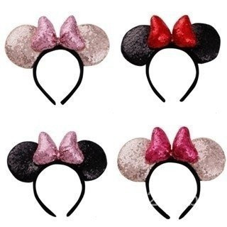 Lantejoulas de Tridimensionais Coloridas Mickey Hairpin Playground Headwear ZALQ