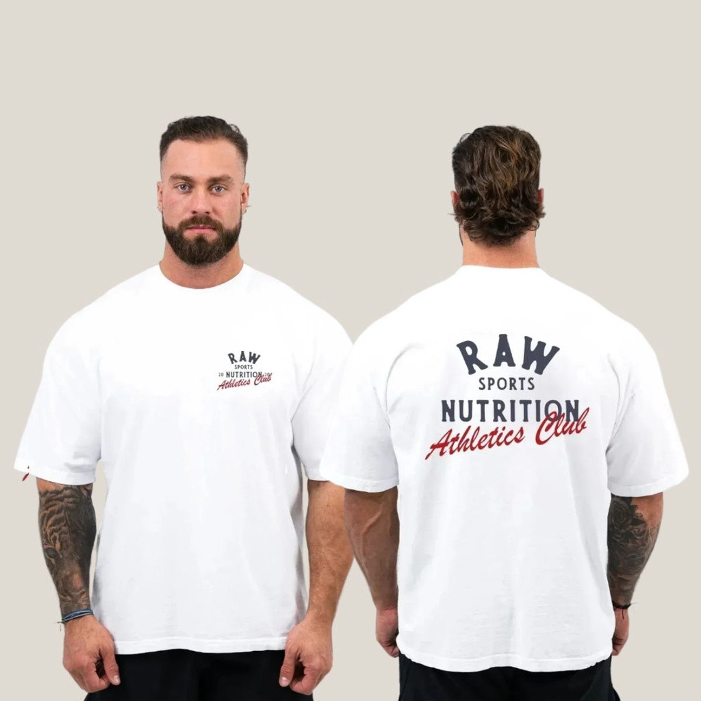 [Camiseta Premium em Algodão Puro]GXG Camiseta Academia Larga Musculação Bodybuilder Oversized Treino Premium Raw
