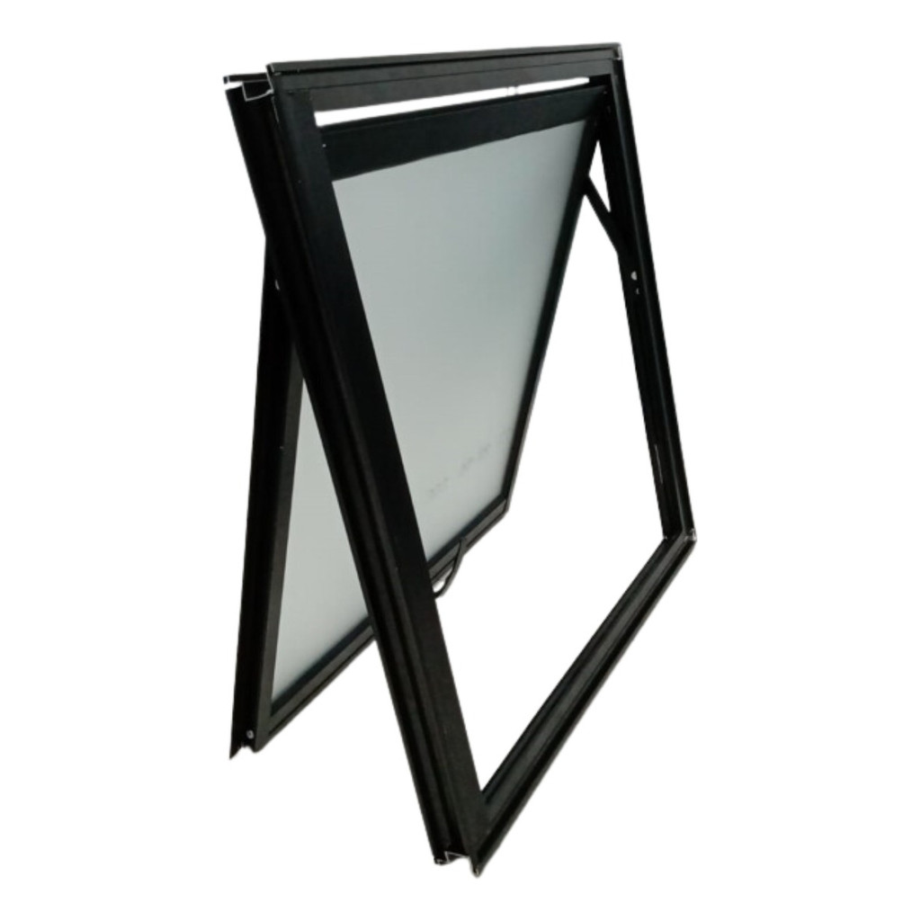 Vitro Max Ar 60x60 Alumínio Preto Perfil suprema