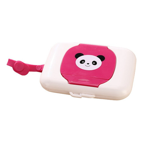 Porta Lenços Umedecidos Panda Portátil Bolsa Bebe