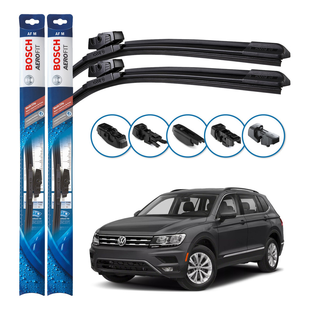 Par de Palhetas Limpador Parabrisa Multiclip Original Bosch Volkswagen Tiguan 2019 A 2024