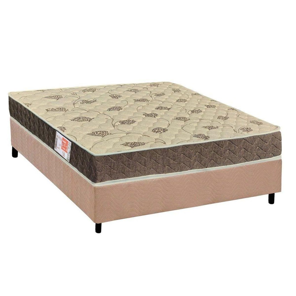 Conjunto Box Viúva: Colchão Espuma Orthoflex D33 Comfortpedic + Base CRC Suede Clean(128x188) em Oferta na Shopee