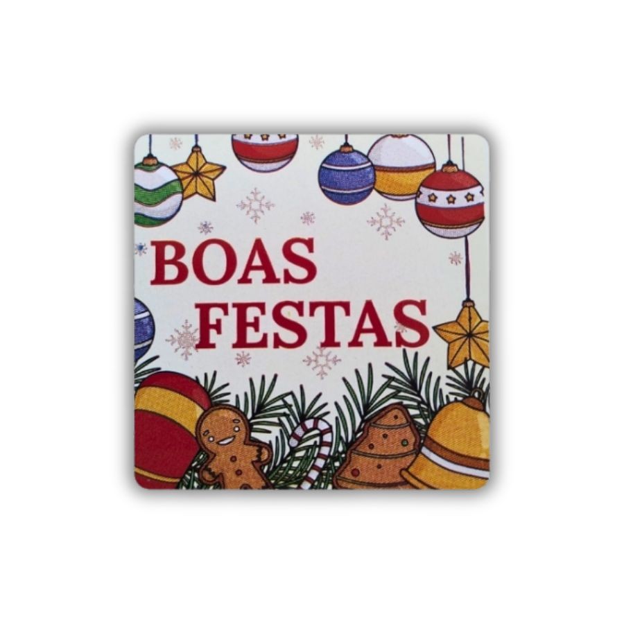 Etiqueta Adesiva Boas Festas - Feliz Natal - 60 unidades - Rizzo em Oferta na Shopee