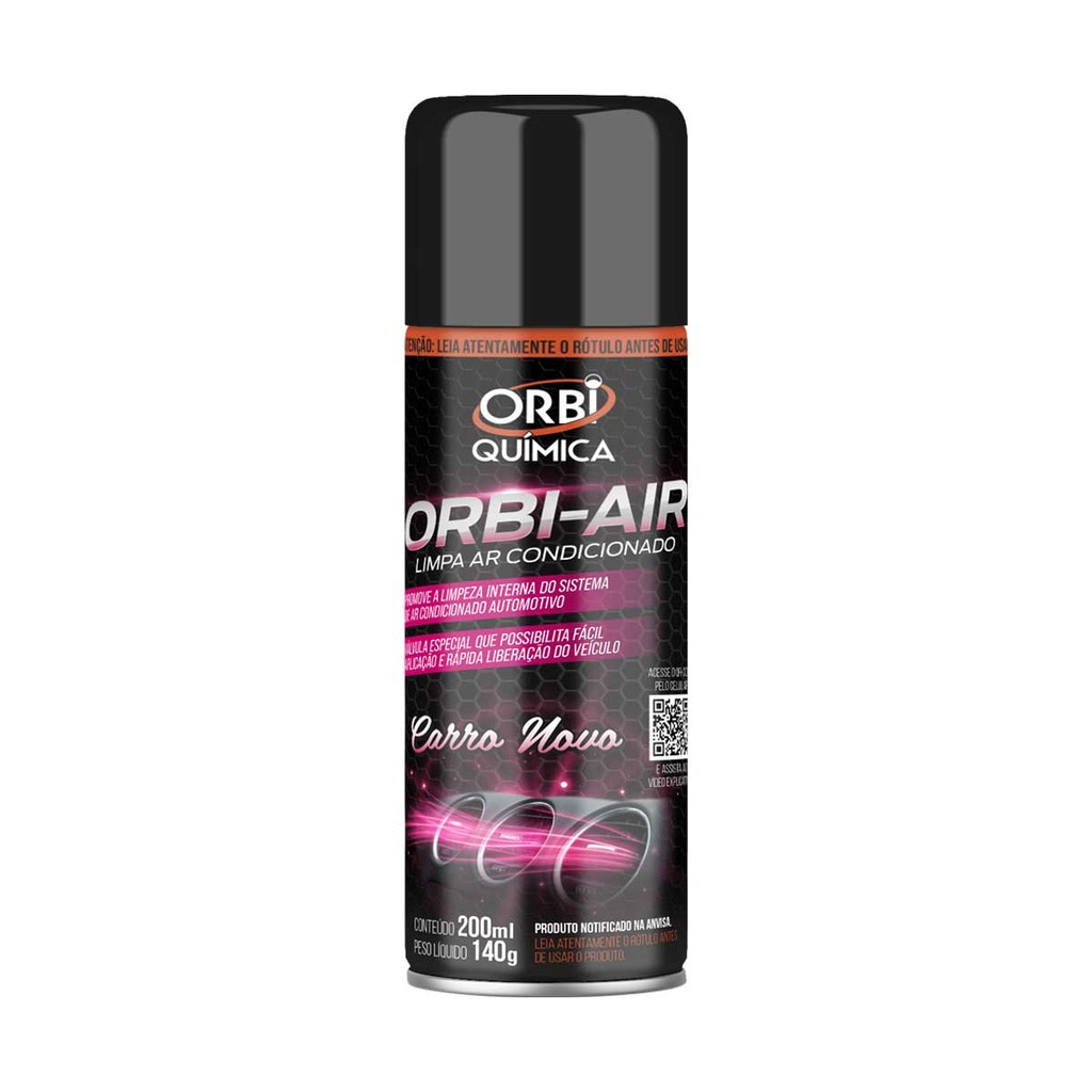 Higienizador Limpa Ar Condicionado Automotivo Carro Novo Orbi