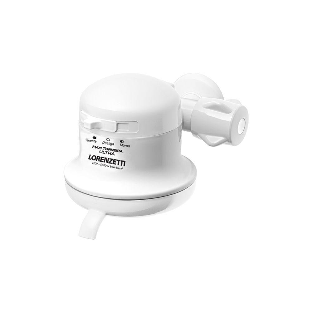 Torneira Elétrica Lorenzetti Maxi Ultra 3t De Parede Branca 127v - Home & Living