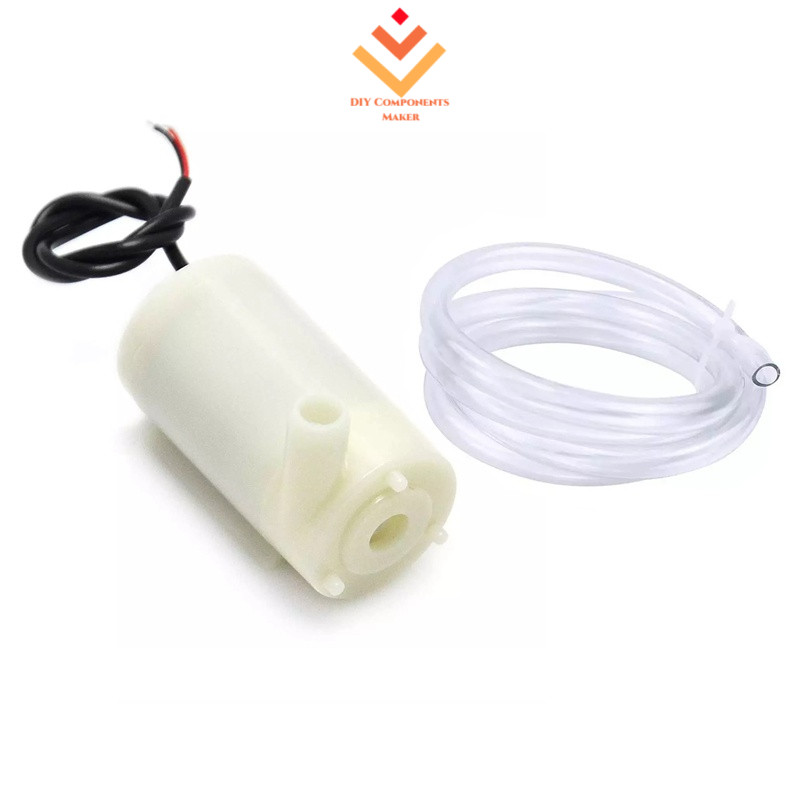 Mini Bomba De Água DC 3V 5V , Micro Motor Submersível + Tubo De PVC Flexível Transparente De 1M Para Aquário De Fonte De