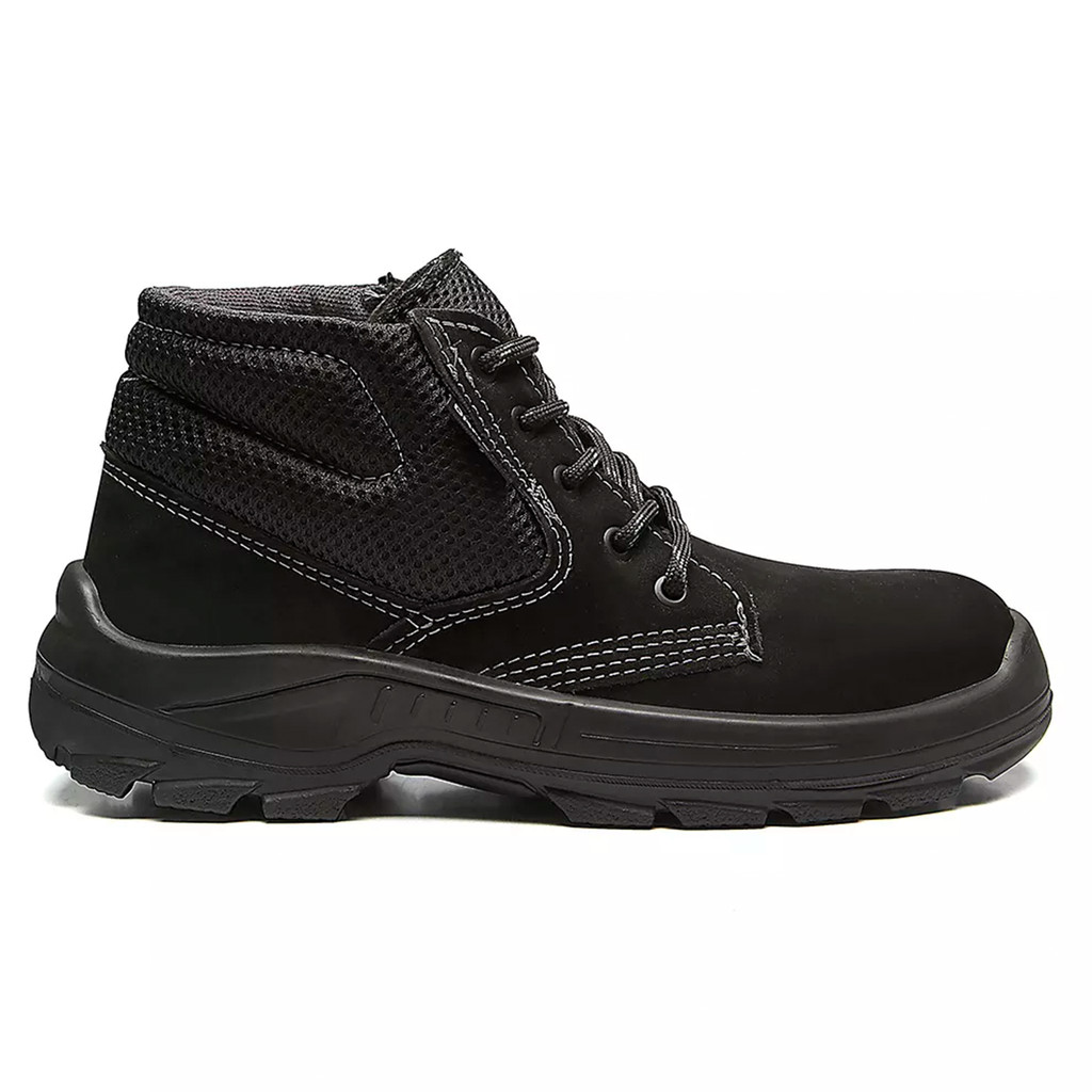 Bota Botina De Segurança e Proteção EPI Ocupacional Couro Nobuck CA Confortável Bracol - Men Shoes