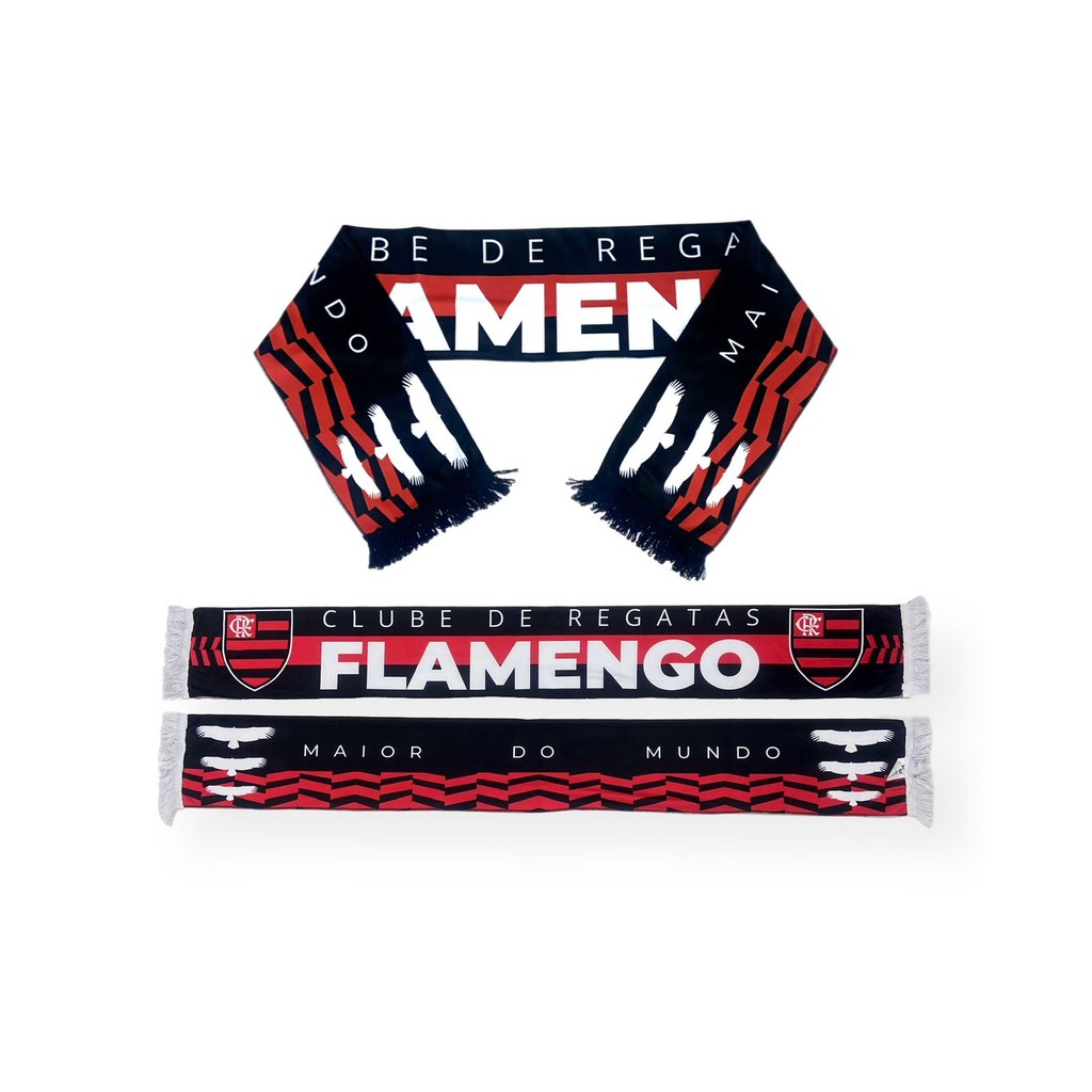Cachecol Flamengo Dupla Face Mod.01 em Oferta na Shopee
