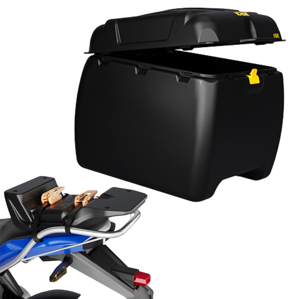 Imagem Baú  160 Litros Para Moto Com Suporte Universal Caixa Para Entrega Motoboy ICBRAS