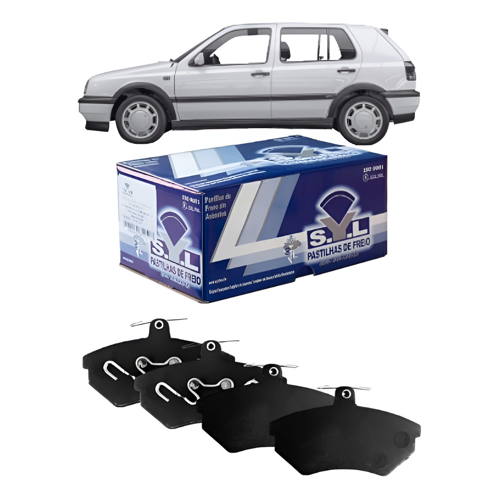 Pastilha Freio VW Golf MK3 2.0 Glx Gti 1994 a 1998 Polo Classic 1.8 Dianteira - Sistema Girling - SYL 1044