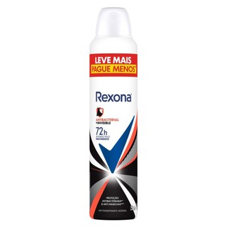 Antitranspirante Aerosol Rexona Antibacterial+Invisible 250ml em Oferta na Shopee