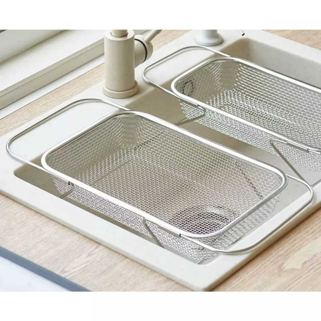 Escorredor De Pia Aluminio Ajustável Multiuso Alças Retráteis em Oferta na Shopee