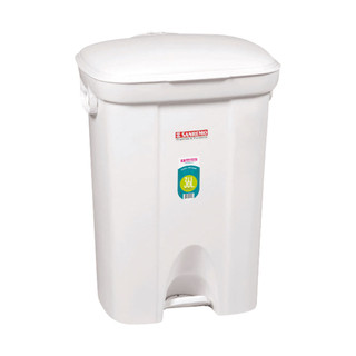 Lixeira Plástica com Pedal Branca 36L Casablanca Sanremo em Oferta na Shopee