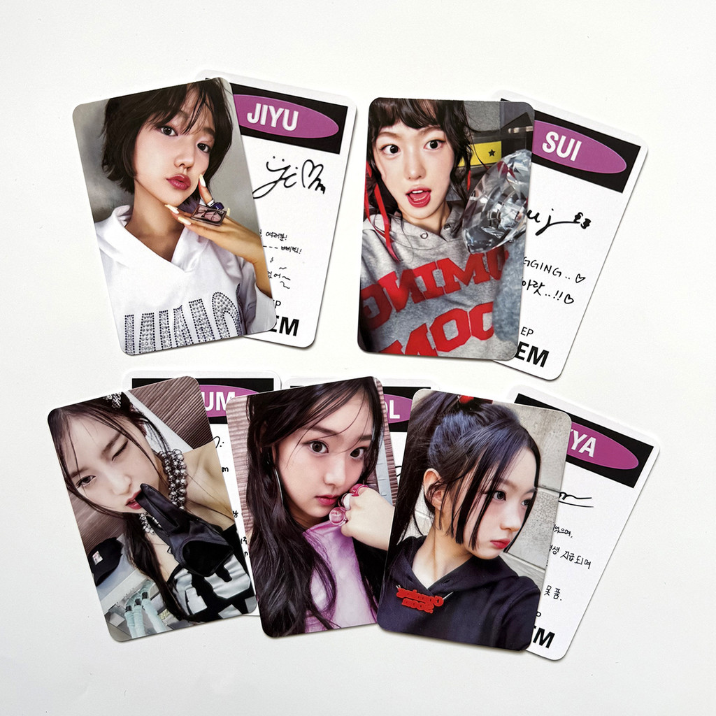 5pcs KIIIKIII UNCUT GEM Alumb Lomo Cards Eu Dome Escavando Trabalho No Solo Starship Cartão Promocional KPOP Photocard J em Oferta na Shopee
