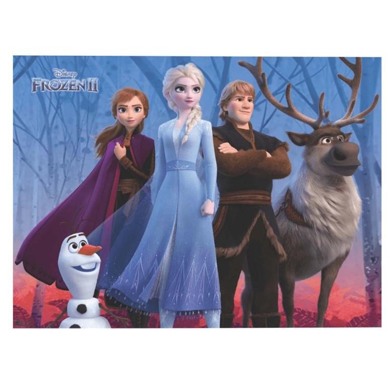 Painel Festa Frozen 2 Gigante 140 cm Retangular em Tecido TNT Decoração Aniversário Elsa