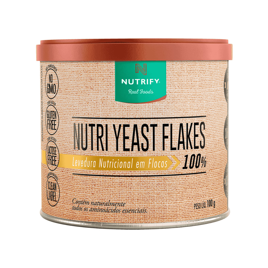 Nutri Yeast Flakes 100g Nutrify em Oferta na Shopee