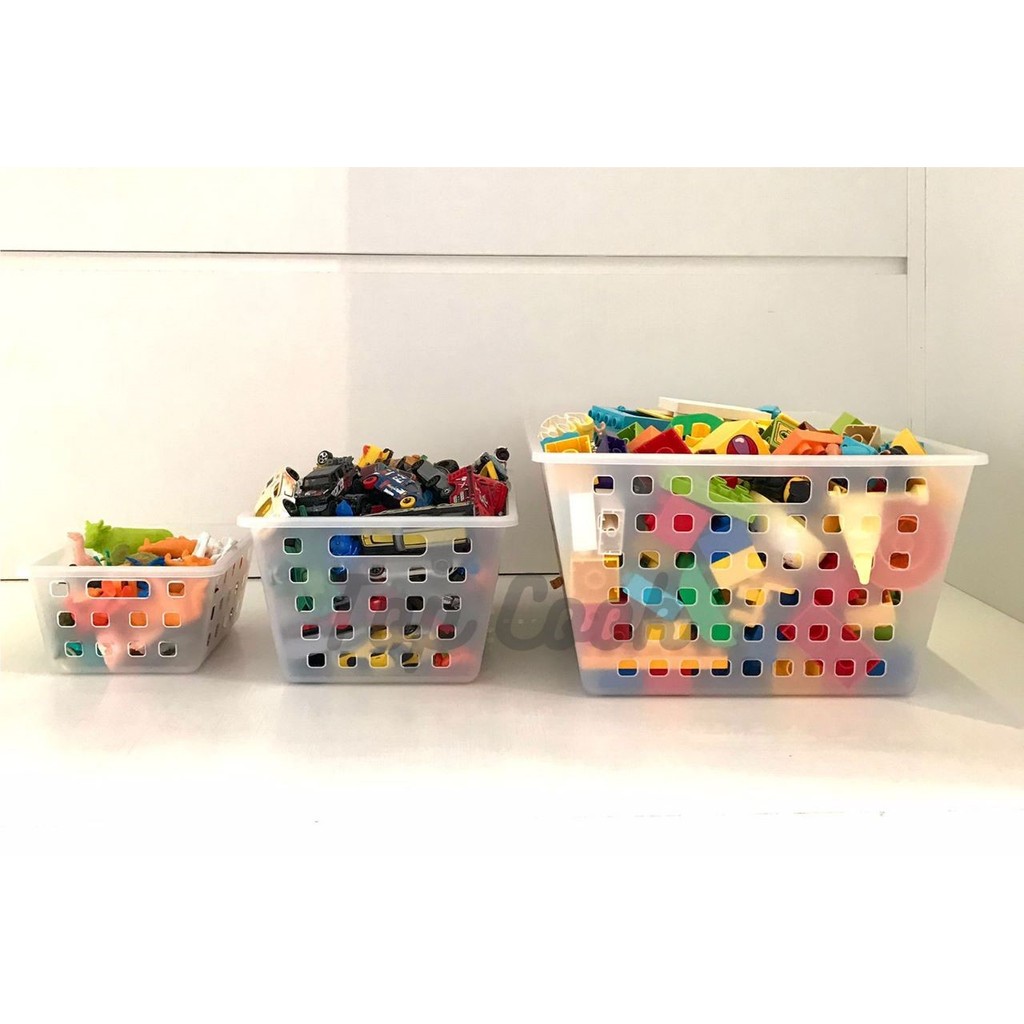 Cesto Caixa Organizadora/Cozinha/Armário/Despensa/ Brinquedos / Utilidades / Cosméticos  Kit C/3pçs