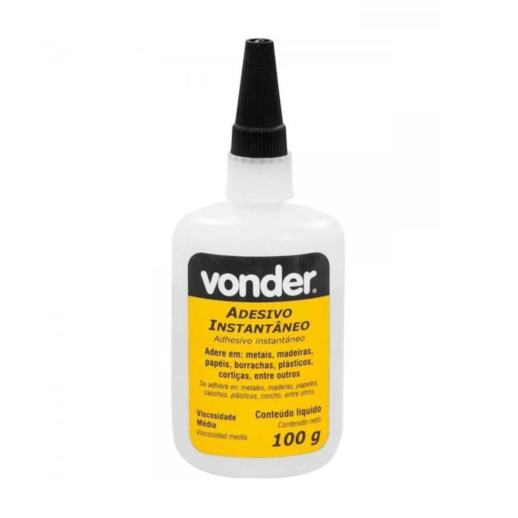 Cola Instantânea 100g Cianocrilato Vonder