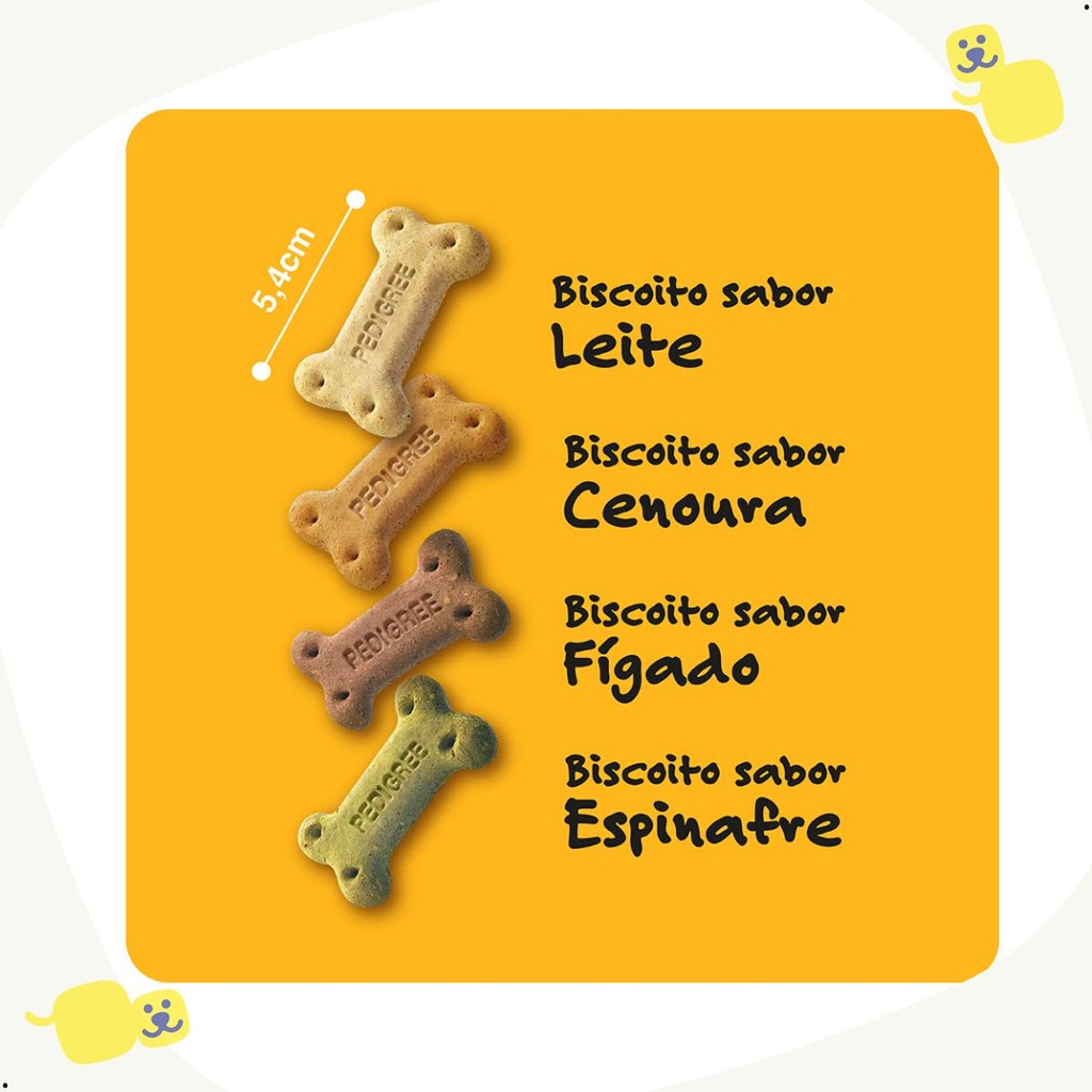 Petisco para Cachorro Biscoito para Cachorro Biscrok Pedigree 1kg Pedigree Biscrok Multi Sabor