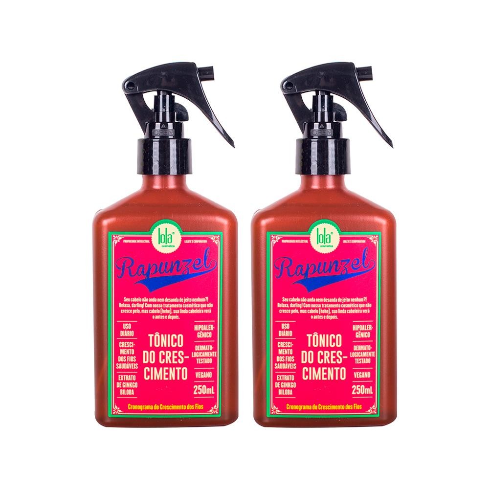 Kit Lola Cosmetics Rapunzel - Tônico Capilar de Crescimento 250 ml - 2 Unidades em Oferta na Shopee