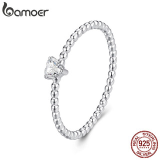 Anel De Prata Esterlina 925 Bamoer Coração Moissanite Presentes Elegantes Para Mulheres MSR063 em Oferta na Shopee