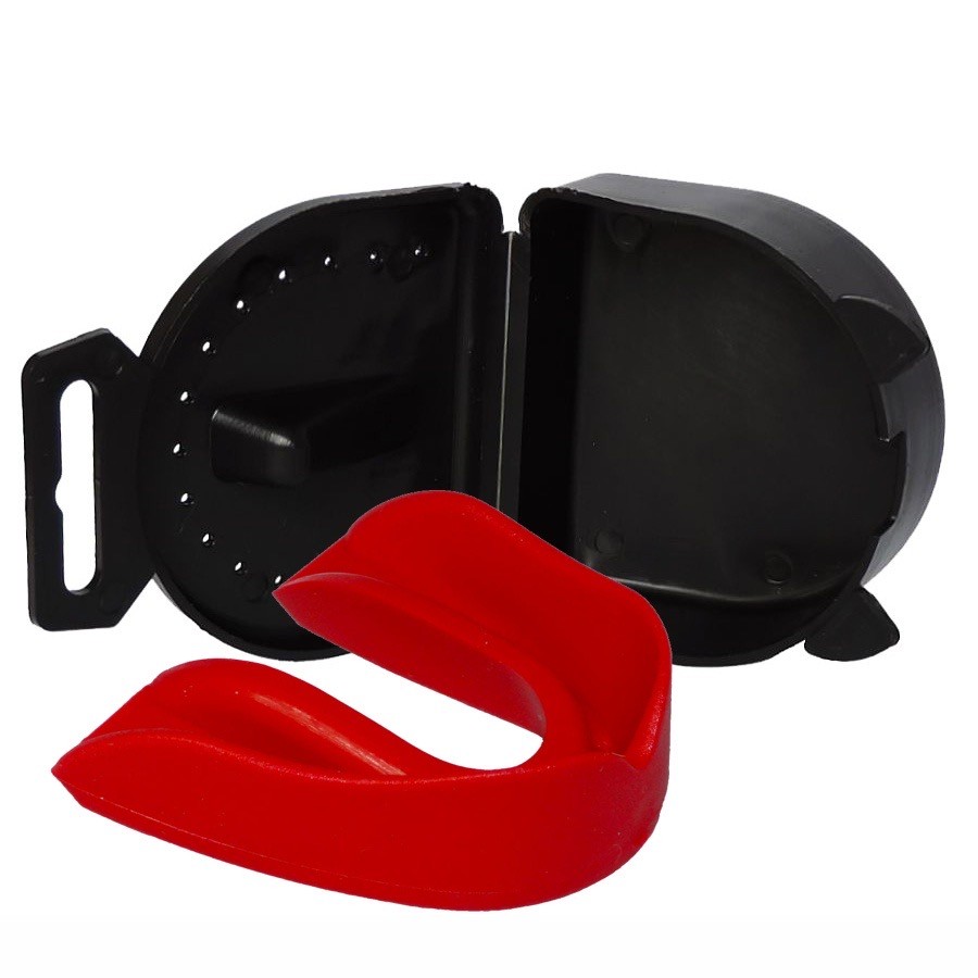 Protetor Bucal Simples Moldável C/ Estojo P/ Muay Thai, Boxe em Oferta na Shopee