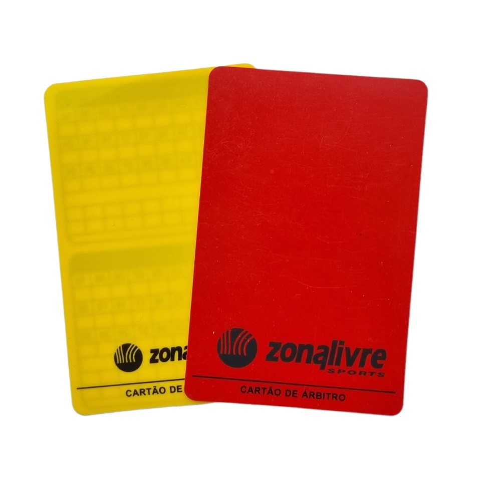 Cartão Oficial de Árbitro Liso para Futebol de Campo Zona Livre em Oferta na Shopee