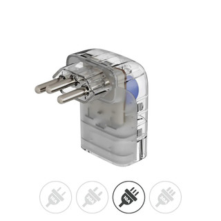 iCLAMPER Pocket Fit LCF 3 pinos 10 amperes Transparente Protetor Elétrico DPS Bivolt Protetor Contra Surtos Elétricos e